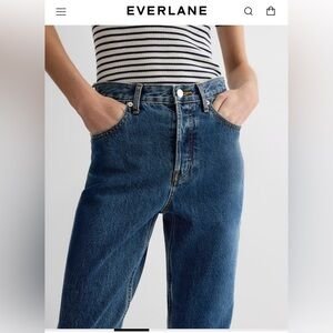 Everlane 90s cheeky Jean Ankle deep Atlantic Blue Jeans